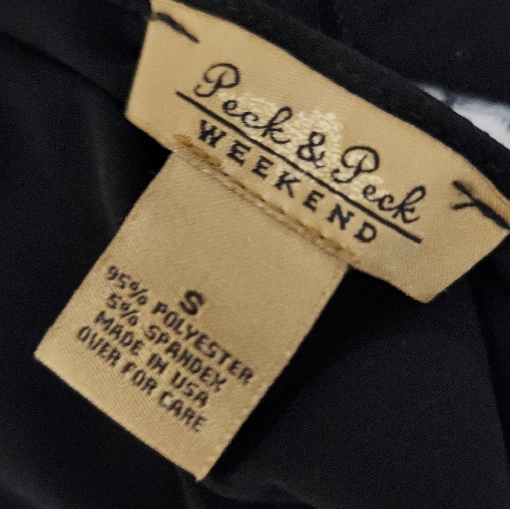 Peek & Peek Weekend Sleeveless Black Tank Size Small - Picture 5 of 5